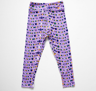 Mardi Gras Beads Leggings: