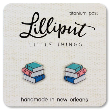 Book Stack Earrings