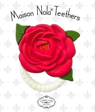 Louisiana-Theme Teether: Camellia