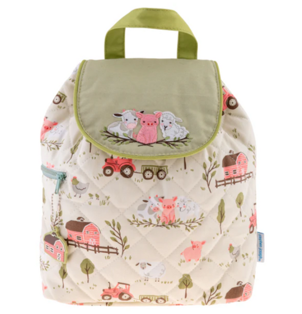 Quilted Backpack: Farm