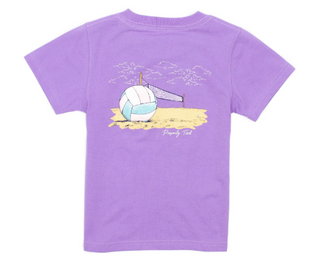 Sandy Serve Short Sleeve Lt Purple Tee