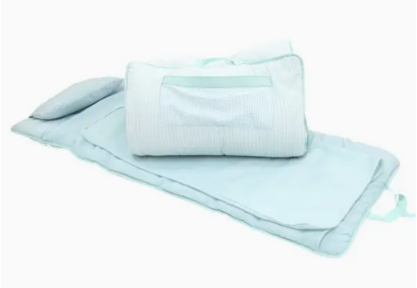 Nap Mat: Mint Seersucker