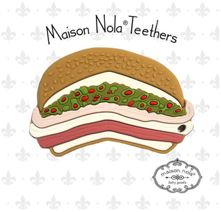 Louisiana-Theme Teether: Muffuletta