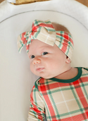 Holiday Plaid Bamboo Bow