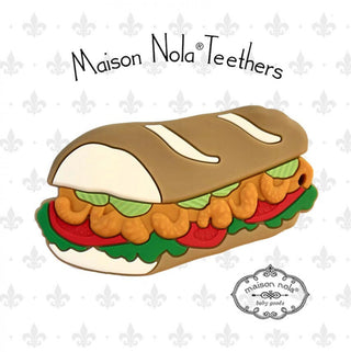 Louisiana-Theme Teether: Poboy