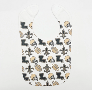 Louisiana Saints Baby Bib