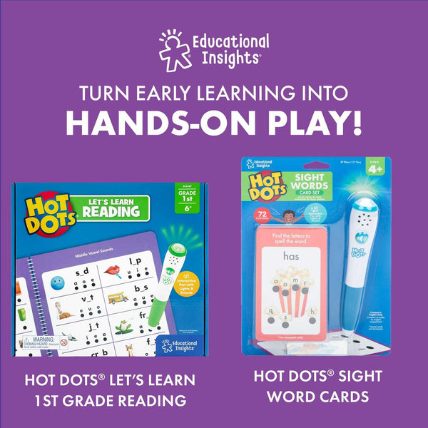 Hot Dots® First Grade Essentials Reading and Math Workbook