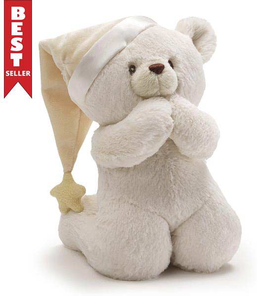 Prayer Bear Sound Toy, 8"