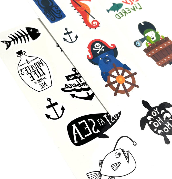 Mini Temporary Tattoos - Pirate's Life