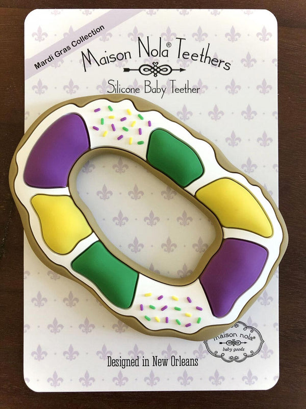 Louisiana-Theme Teether: King Cake