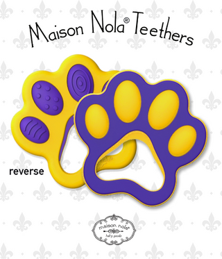 Louisiana-Theme Teether: Tiger Paw