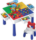 PicassoTiles Large Building Blocks Activity Center Table & Chair Set