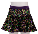 Mardi Gras Sequin Velvet Skort: