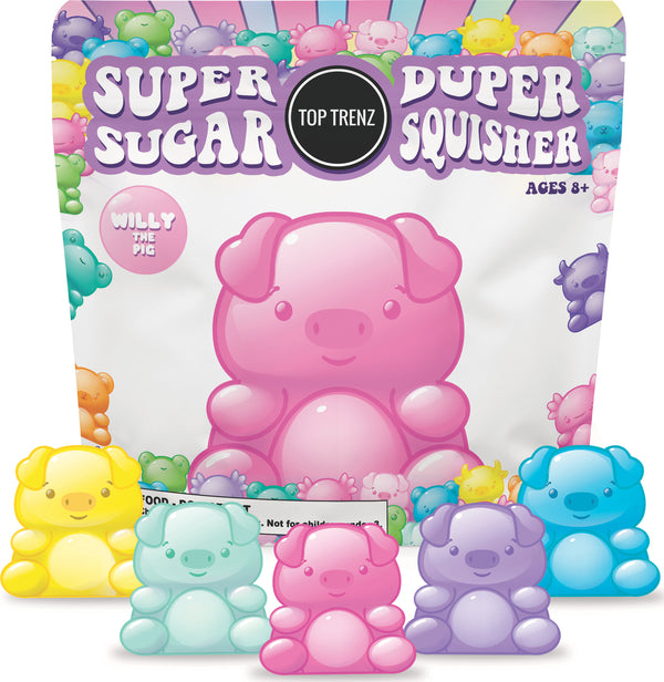 Super Duper Sugar Squisher - Pig (assorted)