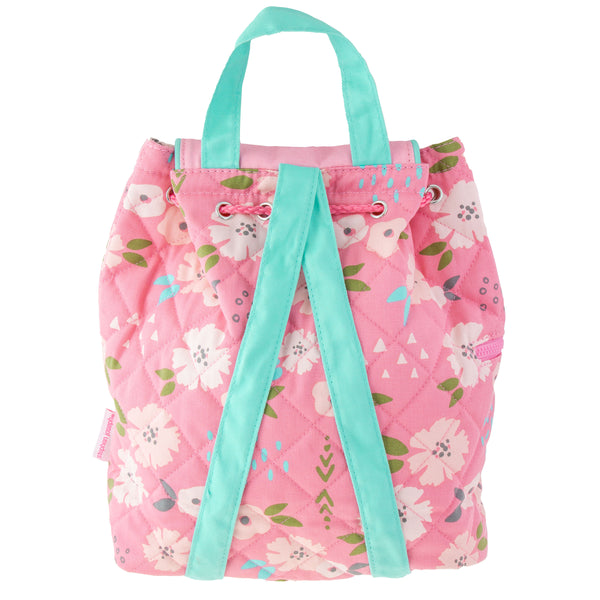 Quilted Backpack: Flower