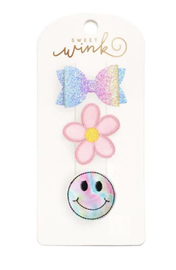 Good Vibes Hair Clip Set