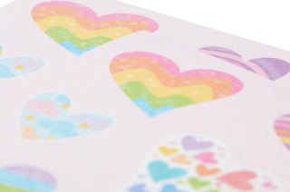 Stickiville Rainbow Hearts Stickers - Holographic