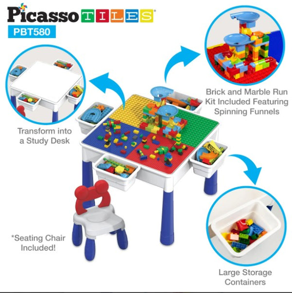 Picasso Tiles Table & Chair (580 pieces)