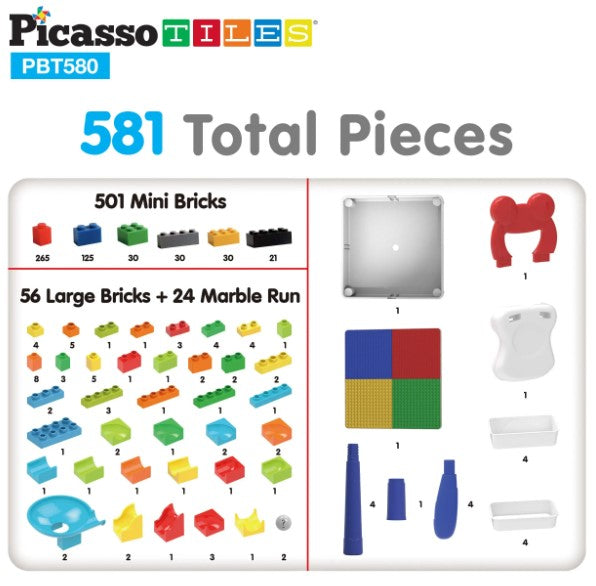 Picasso Tiles Table & Chair (580 pieces)